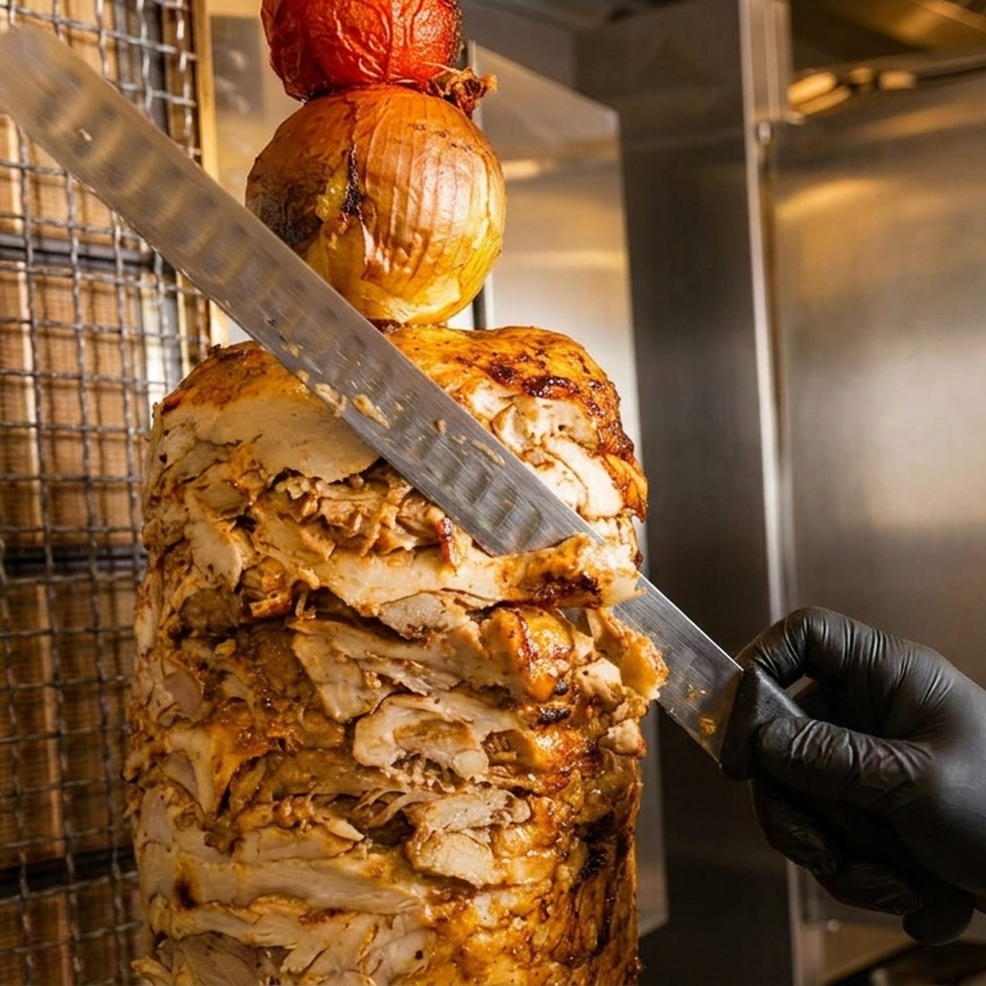 Real Shawarma Off the Spit