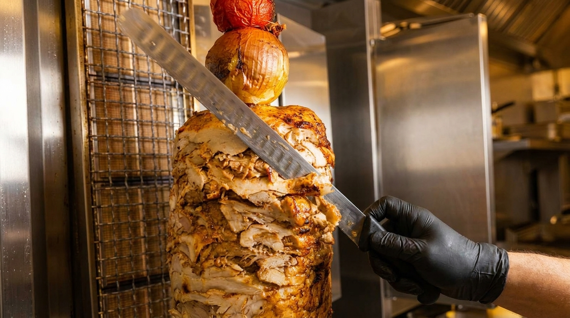 Real Shawarma Off the Spit